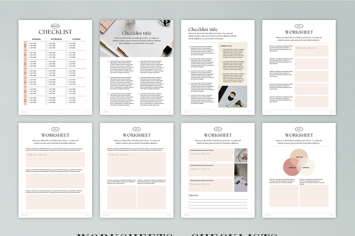 Canva Ebook and Workbook Template, a Marketing Template by Rose & Co. (Photo 4 of 9)