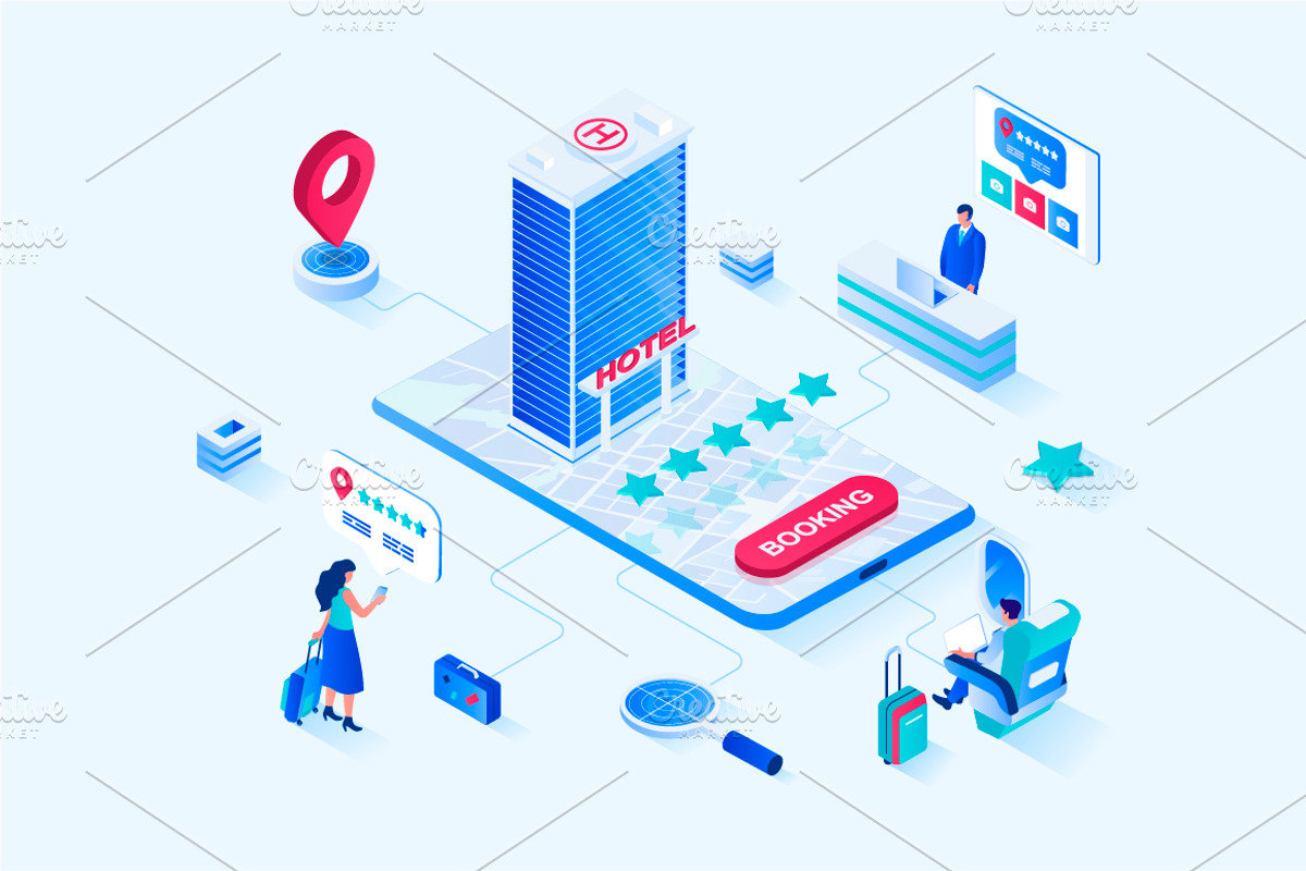 Isometric Web Illustrations, a Templates & Theme by alexdndz (Photo 4 of 31)