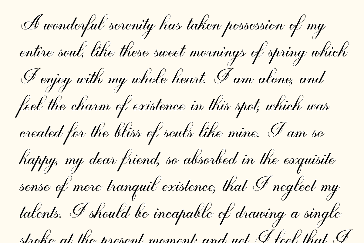 Burique - Romantic Italic, a Script Font by Sign Studio (Photo 6 of 10)