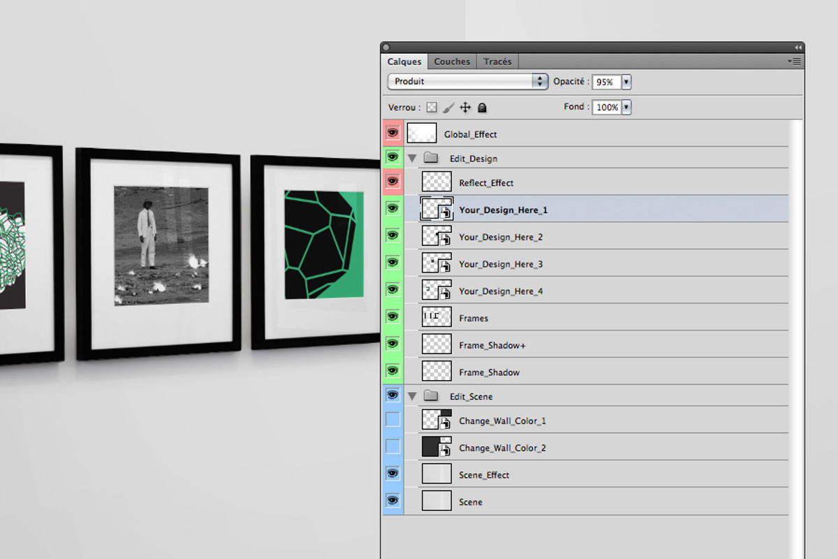 Frame Gallery Mockup - 01, a Print Template by Formelier (Photo 3 of 5)