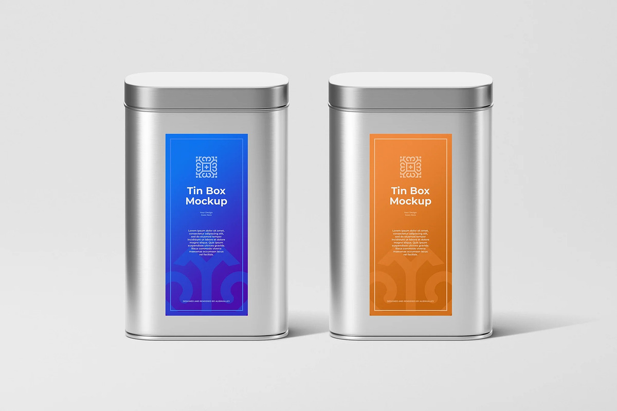 Tin Box Mockup, a Packaging Mockup by zpackcreative (Photo 1 of 4)