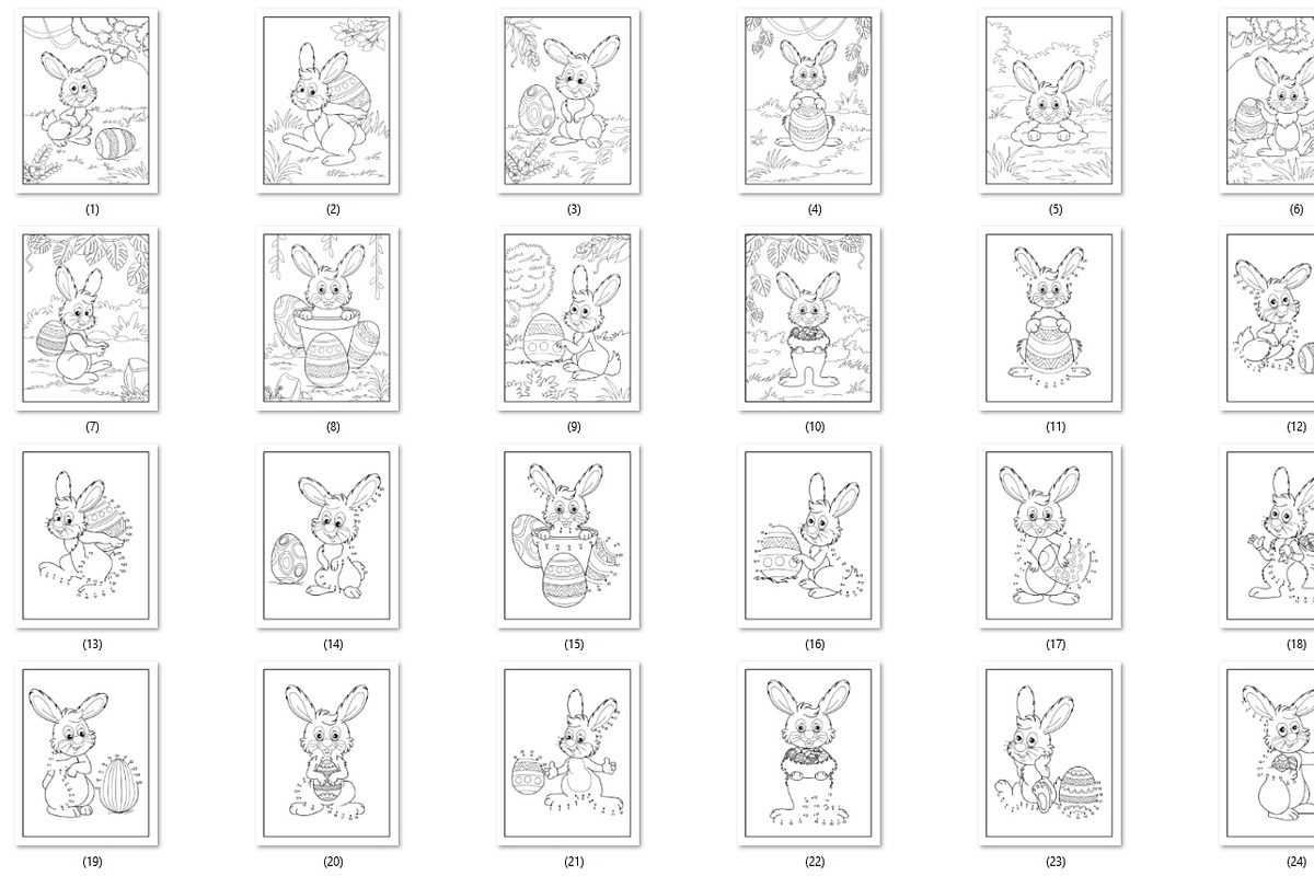 80 Cute Easter Activity VectorDesign, an Illustration by Blue Digital Studio (Photo 4 of 6)