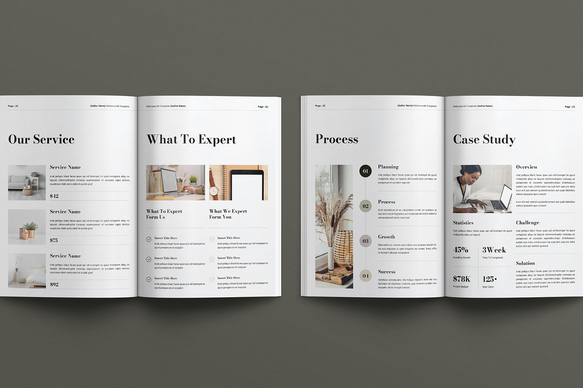 Welcome Kit Template, a Brochure Template by E-Type