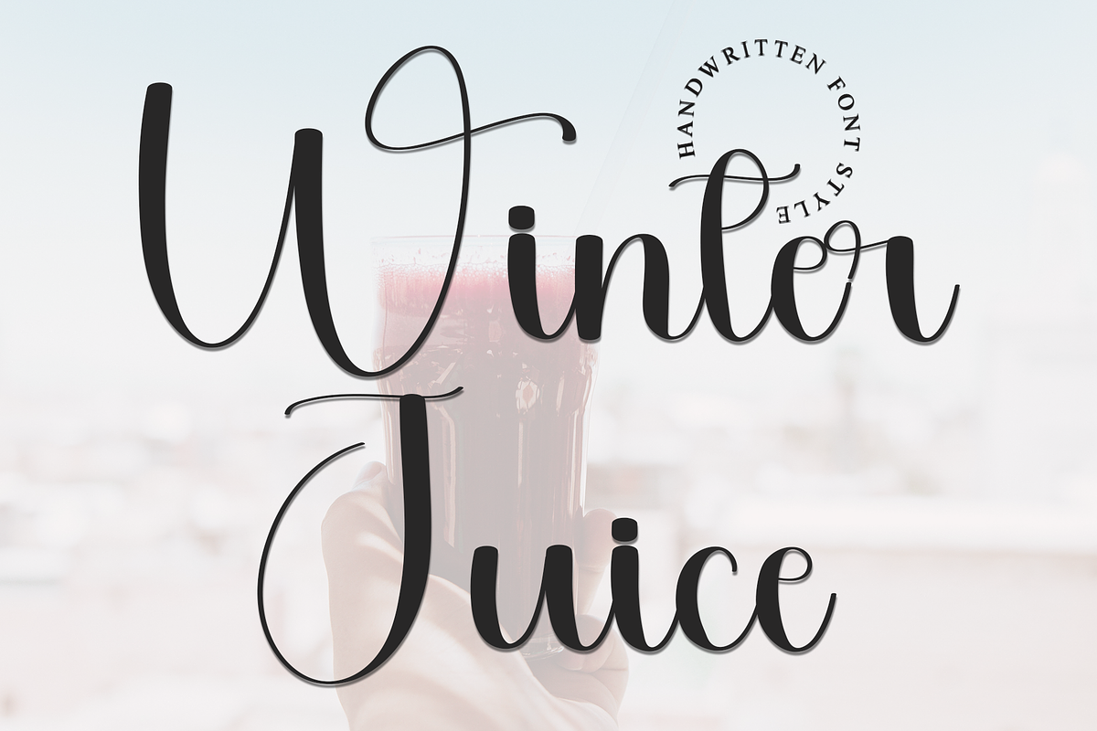 Winter Juice, a Handwritten Font by FreshTypeINK (Photo 1 of 8)