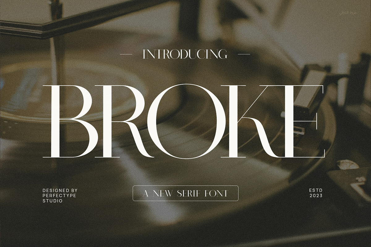Broke Elegant Serif Font Typeface, a Serif Font by Perfectype (Photo 1 of 7)