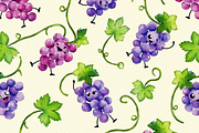 Seamless Pattern Grapes, a Pattern Graphic by PLUM&FIGS (Thumbnail 1 of 5)