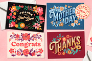 Modern Lettering Fonts Collection, a Script Font by Heritage Type Co. (Thumbnail 2 of 21)