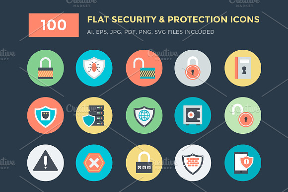 100 Security And Protection Icons