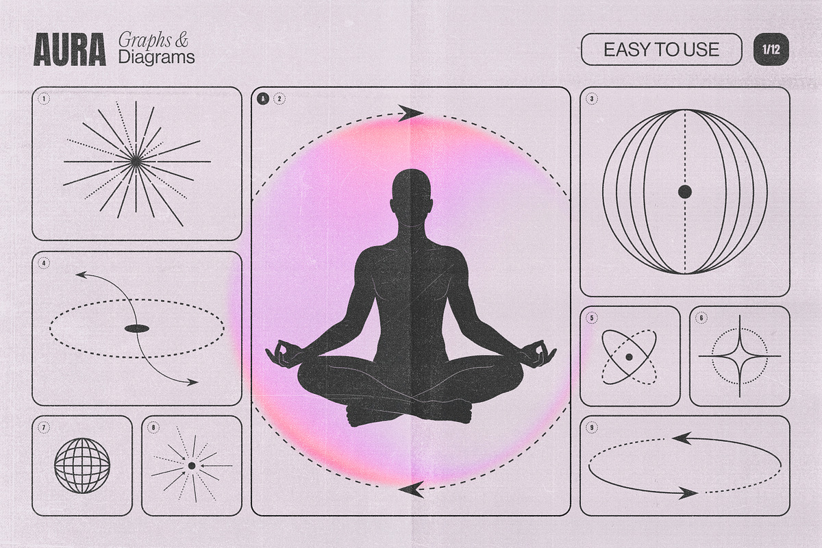 Aura Energy Flow - Mindful Graphics, an Object Graphic by Samolevsky (Photo 2 of 29)