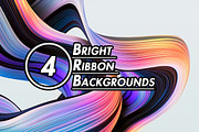 Bright Ribbon Backgrounds, a Wallpaper Graphic by BazziBa♥ (Thumbnail 1 of 2)