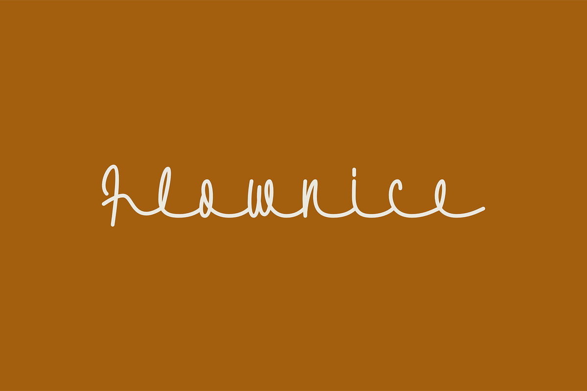 Flownice, a Handwritten Font by ahweproject (Photo 5 of 10)