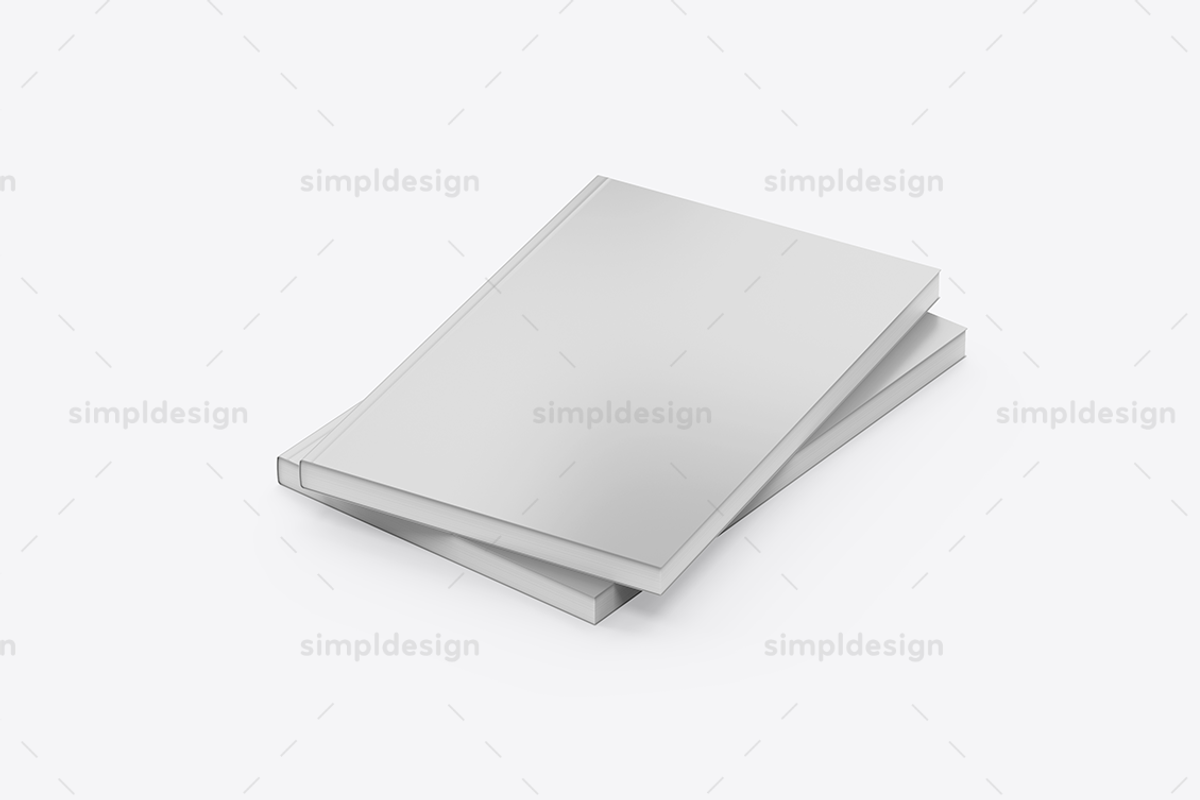 Digest Softcover Book Mockup, a Books & Magazine Mockup by SimplDesign (Photo 12 of 13)