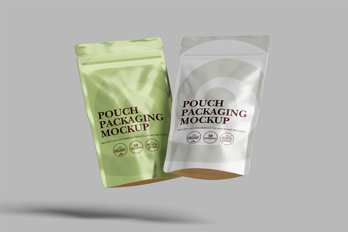 Pouch Packaging Mockup, a Packaging Mockup by SimpangGraphics (Photo 2 of 5)