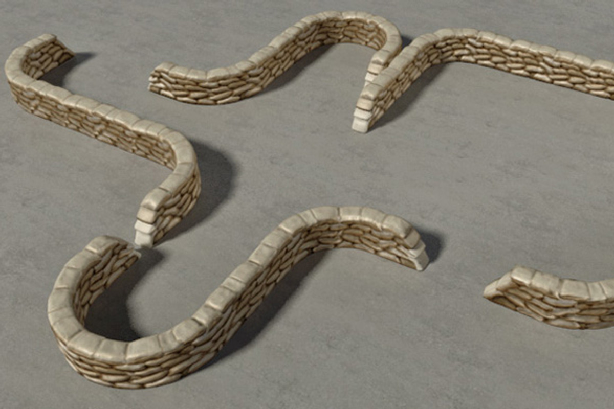 Sandbags Wall Construction Kit, an Object 3D Model by RivermillStudios (Photo 2 of 4)