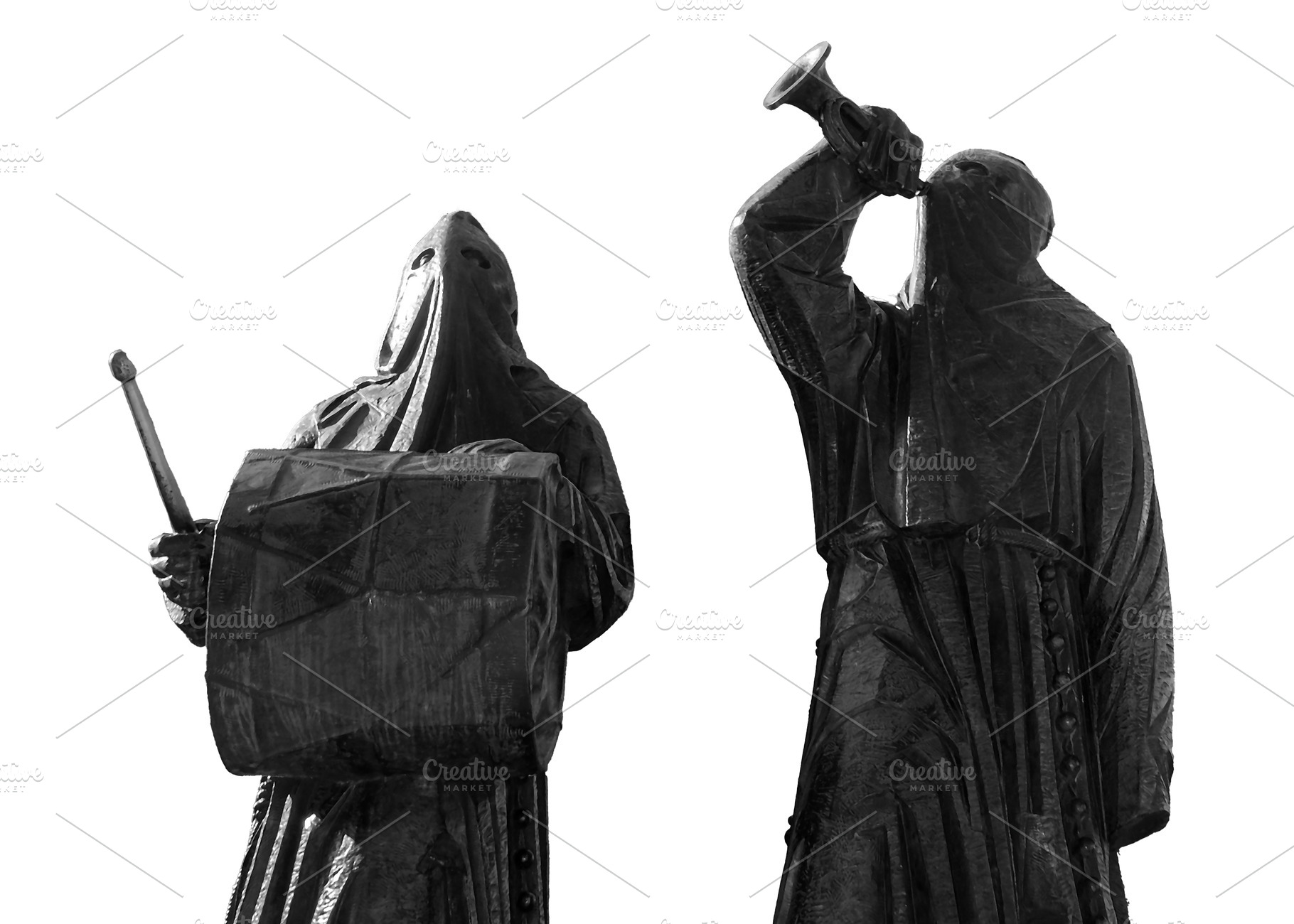 Isolated image of statues of a holy week figures, a Person Photo by DanFLCreativo