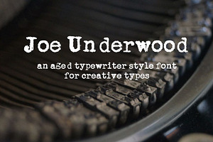 Joe Underwood Typewriter Font