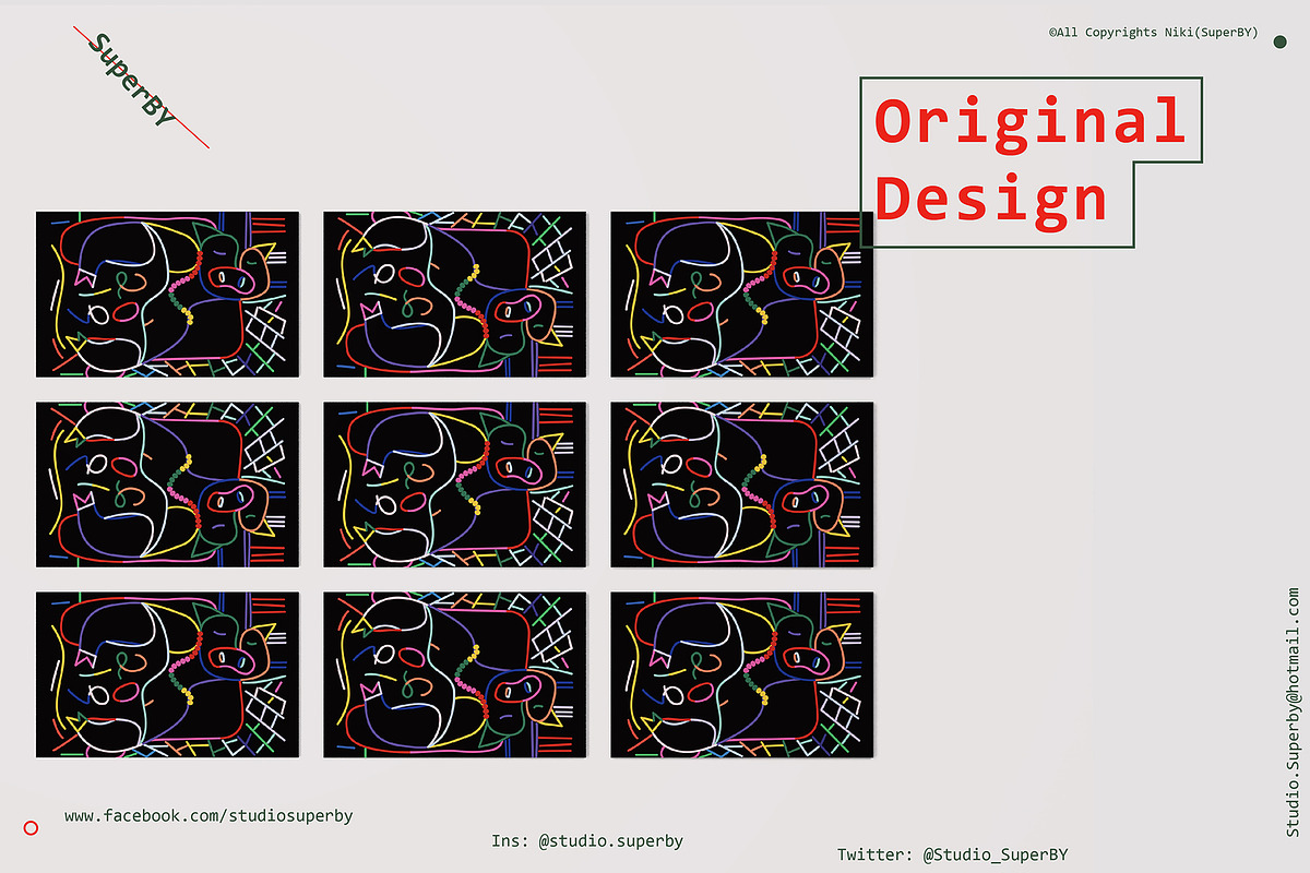 Printable Prints Cards Holidays, a Card Template by SuperBY Market (Photo 4 of 4)