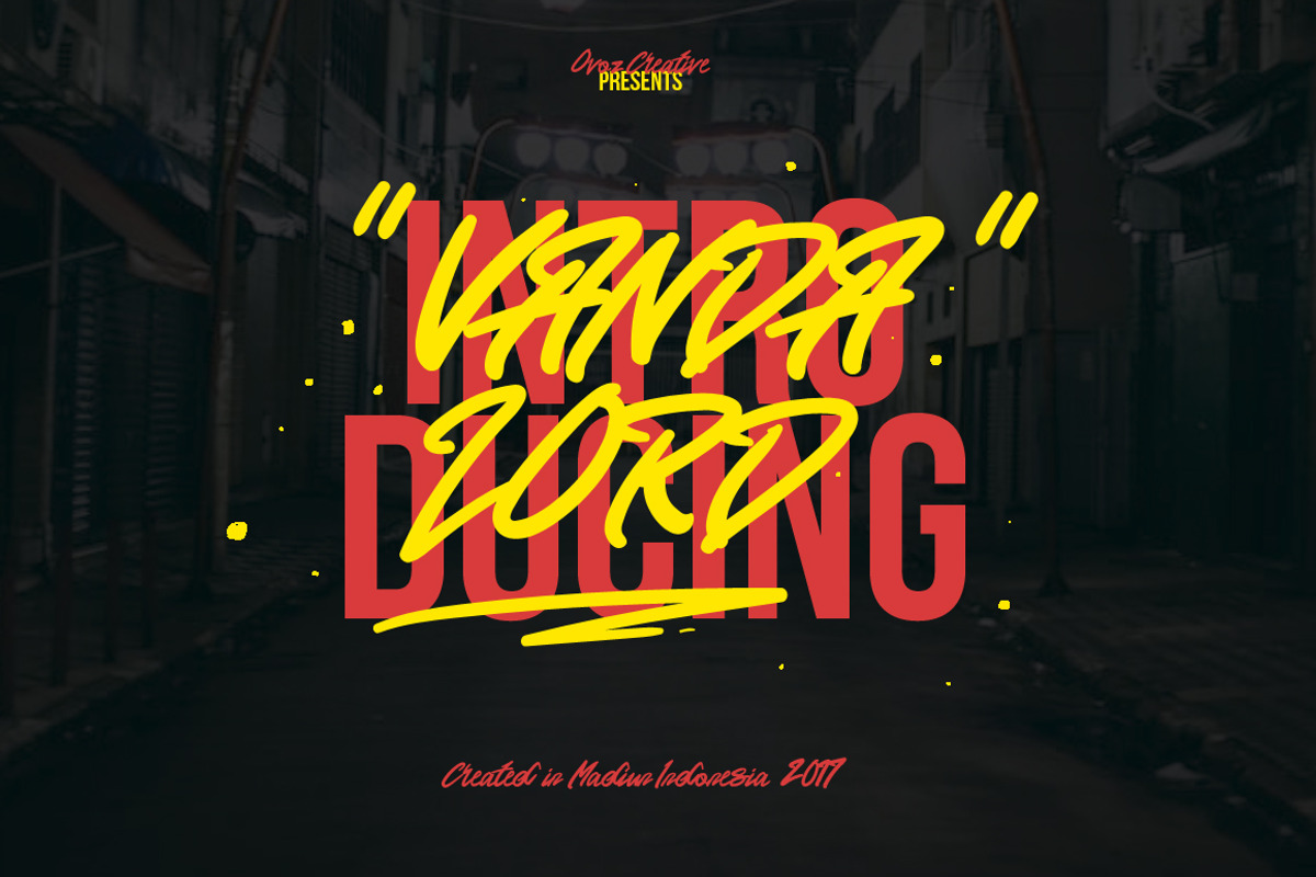 Vandalord Grafiti Font (Prelaunch)