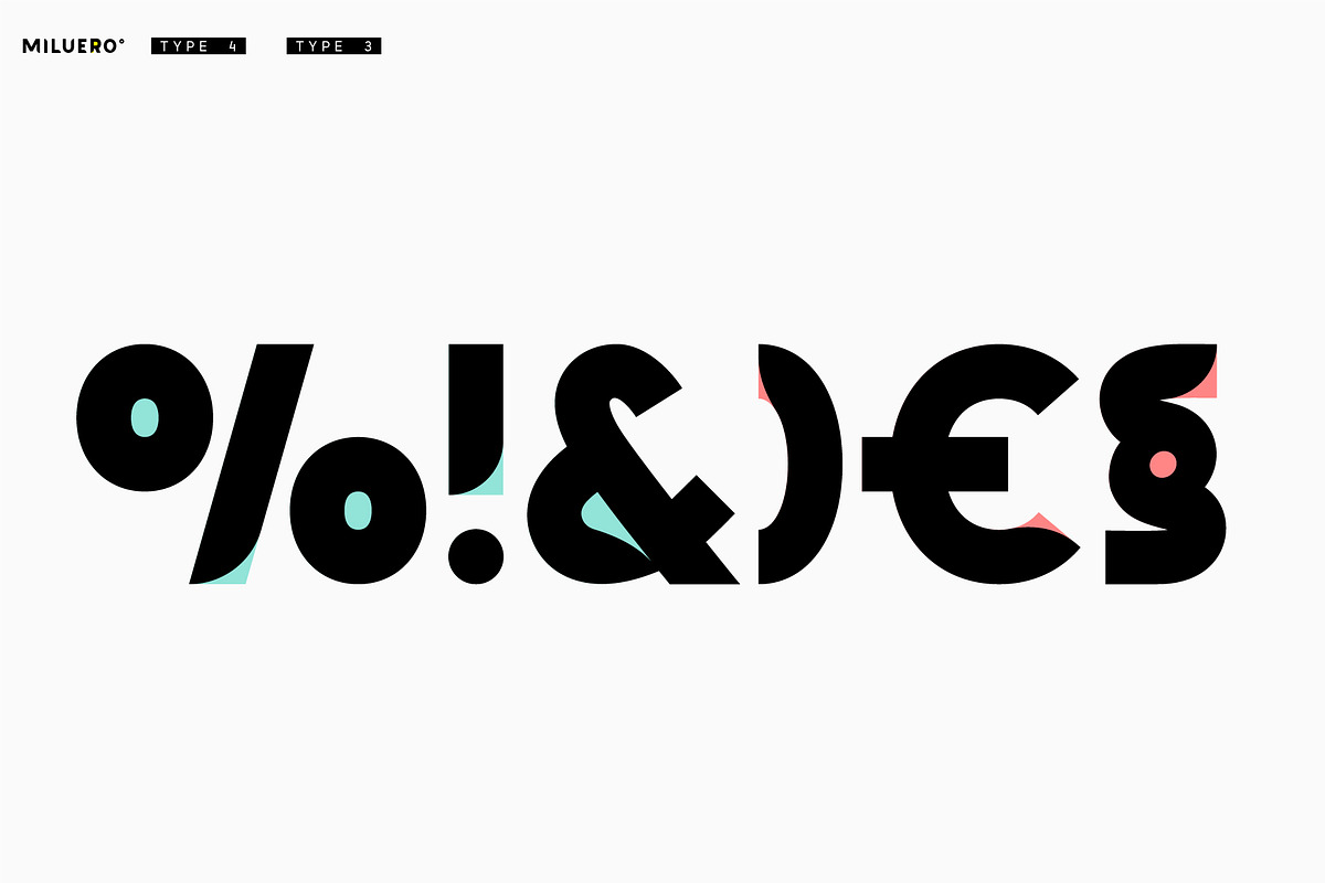 Miluero. Stylized Color OTF-SVF font, a Symbol Font by Luxfont (Photo 5 of 10)