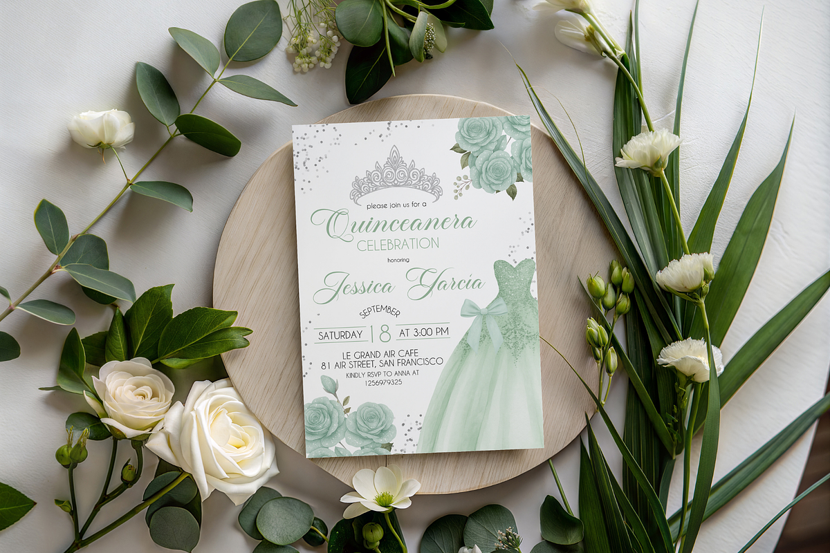 Mis Quince Anos Invite, a Templates & Theme by VeliusCreativeStudio (Photo 3 of 3)