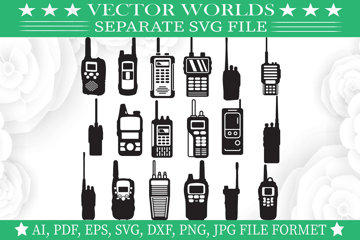Walkie Talkie Svg, Talkie Svg, an Object Graphic by VectorWorlds (Photo 1 of 3)