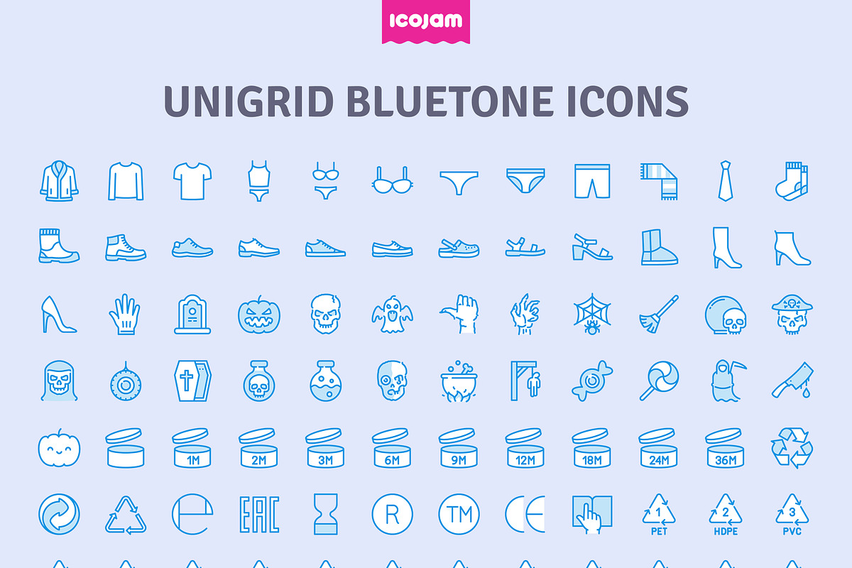 3552 Unigrid Bluetone icons, a Duotone Icon by Icojam store (Photo 13 of 14)