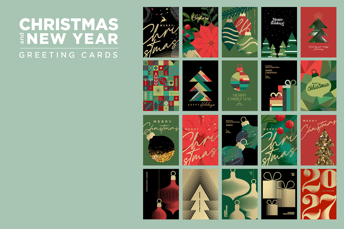 Christmas and New Year Cards, a Seasonal Illustration by PureSolution (Photo 3 of 4)