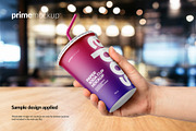 Paper Soda Cup Mockup Bundle, a Cups & Container Mockup by PrimeMockup (Thumbnail 9 of 11)