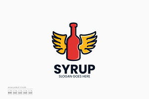 Wings Syrup Logo, a Branding & Logo Template by Zeer Graphic