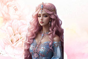 Wotercilor Cute Queen Clipart, a Seasonal Illustration by Craft Nest (Thumbnail 2 of 5)