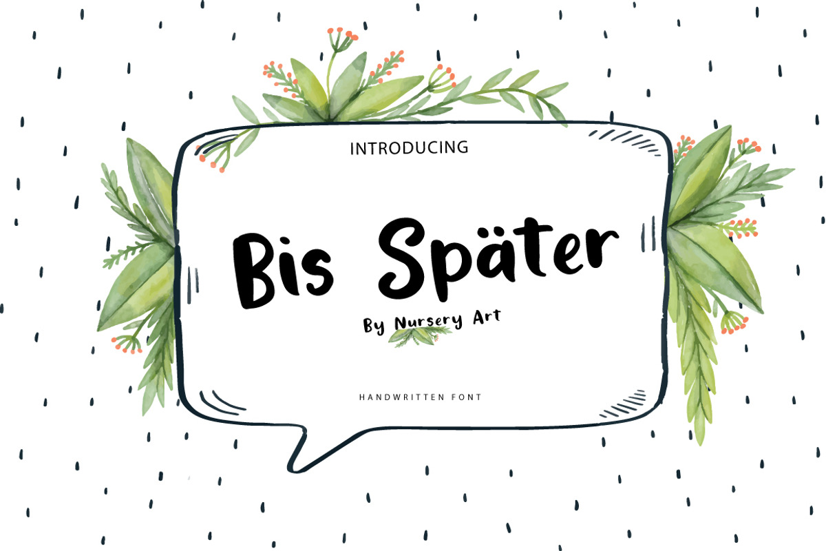 Bis Spater | Handwritten Script