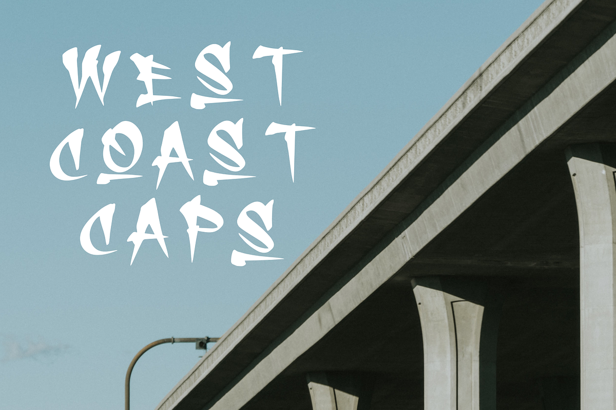 WEST COAST CAPS, a Handwritten Font by Beau Hopps Design (Photo 2 of 6)