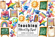 Teaching Material Clipart, a Graphic by CitraGraphics (Thumbnail 1 of 4)