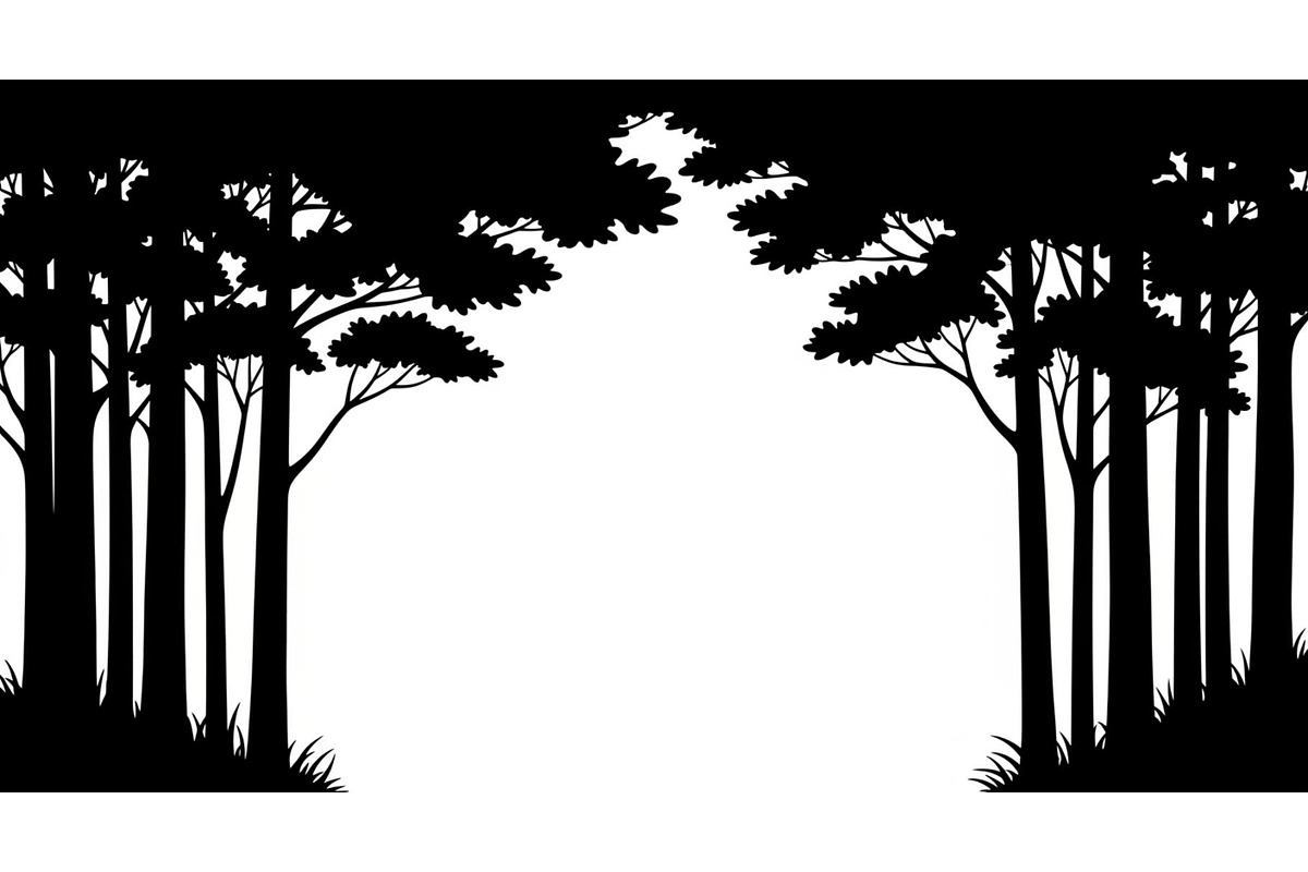 Forest Frame Silhouette SVG Bundle, an Illustration by jahid234 (Photo 15 of 51)