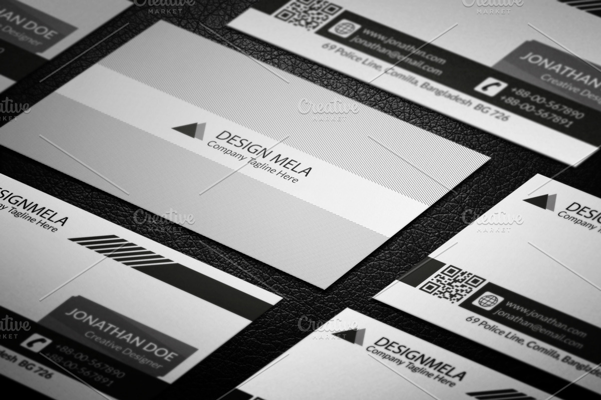 Black & White Creative Business Card, a Business Card Template by Shishir Khan (Photo 3 of 3)