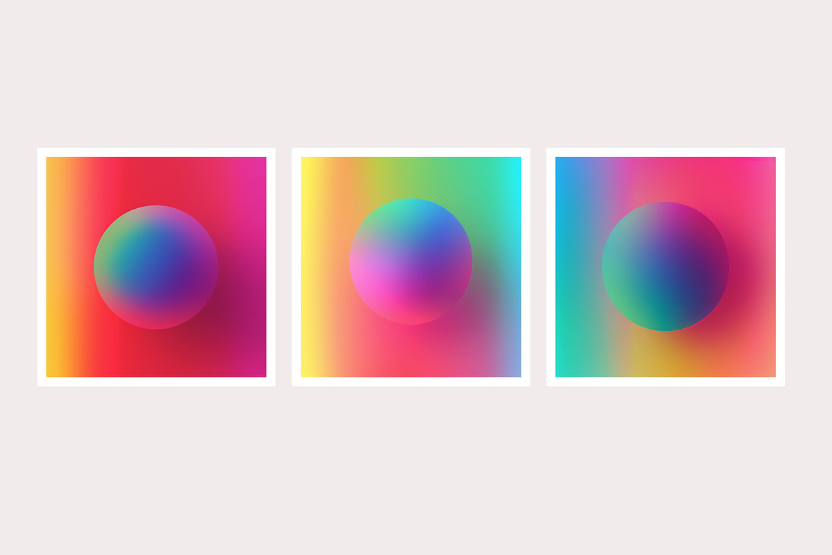 Rare Co - Rainbow Gradient Spheres, a Background Graphic by milatovar (Photo 5 of 17)