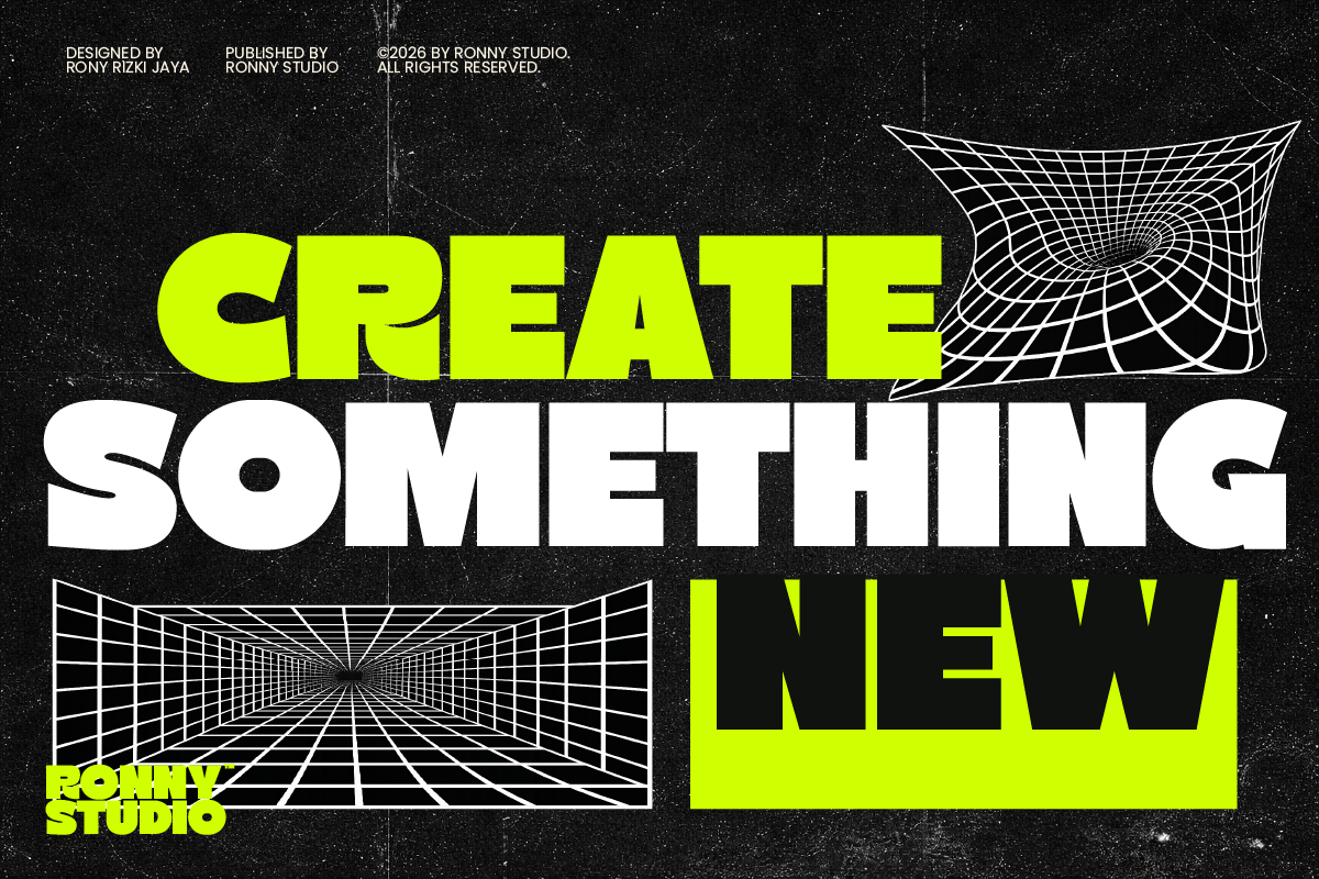 Centive Bold Futuristic Display Font, a Sans Serif Font by Ronny Studio (Photo 3 of 9)
