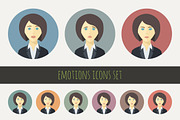 Emotions Icons Set, an Icon by Alex Serada (Thumbnail 4 of 5)