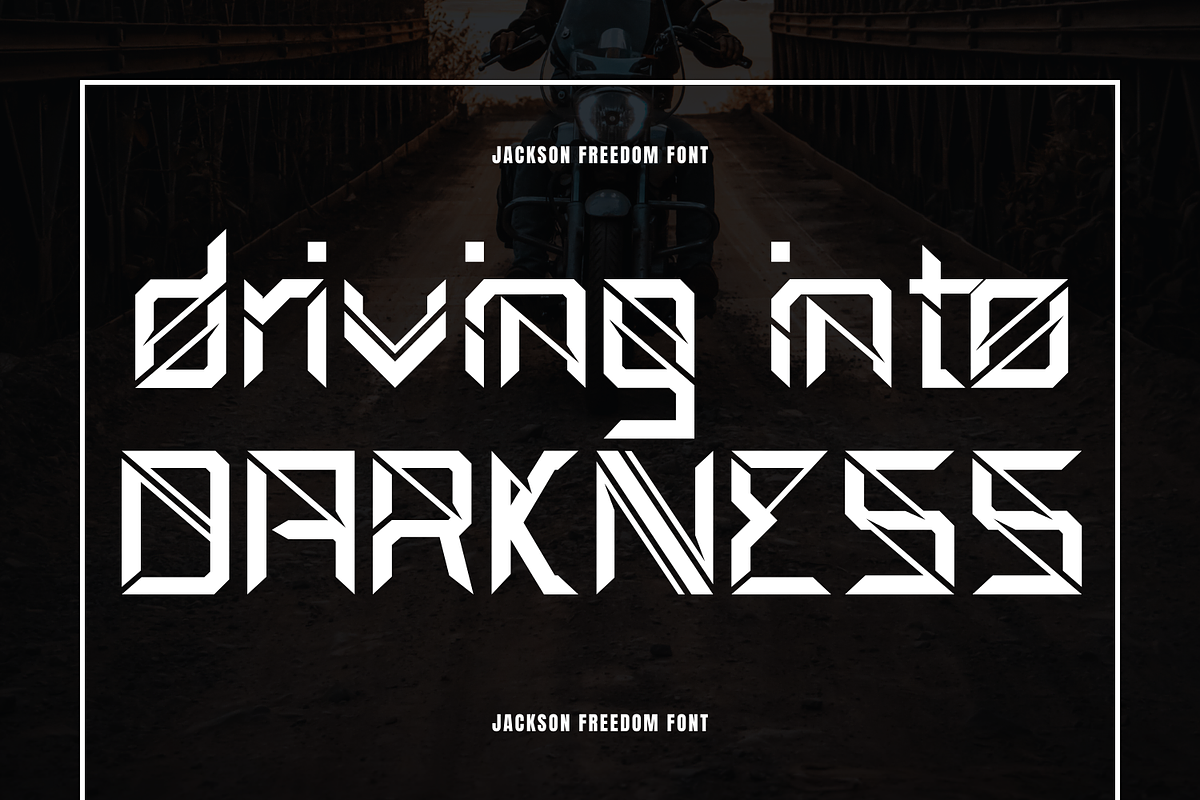 Jackson Freedom - Futuristic Font, a Sans Serif Font by 177Studio (Photo 4 of 8)