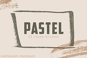 PASTEL stamps Photoshop/Procreate, a Brush Add-On by Andreen (Thumbnail 1 of 8)