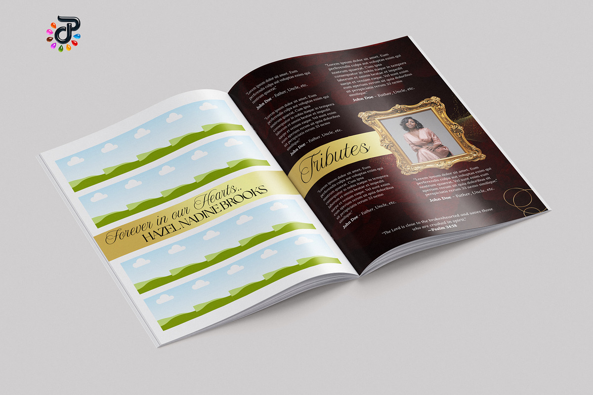 Elegant Canva Obituary Template, a Brochure Template by Protech Design ENT (Photo 8 of 9)