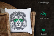 Lion / Summertime, an Animal Illustration by Victoria_Novak (Thumbnail 2 of 3)