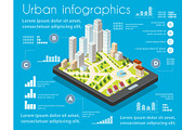 Isometric city map navigations urban, a Technology Illustration by AlexZeL (Thumbnail 1 of 3)