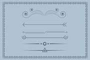 Decorative Floral dividers frames, a Decorative Illustration by Photoshop Action (Thumbnail 3 of 6)
