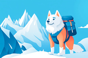 Adventurous Dog in Mountains, an Animal Photo by Ales Munt