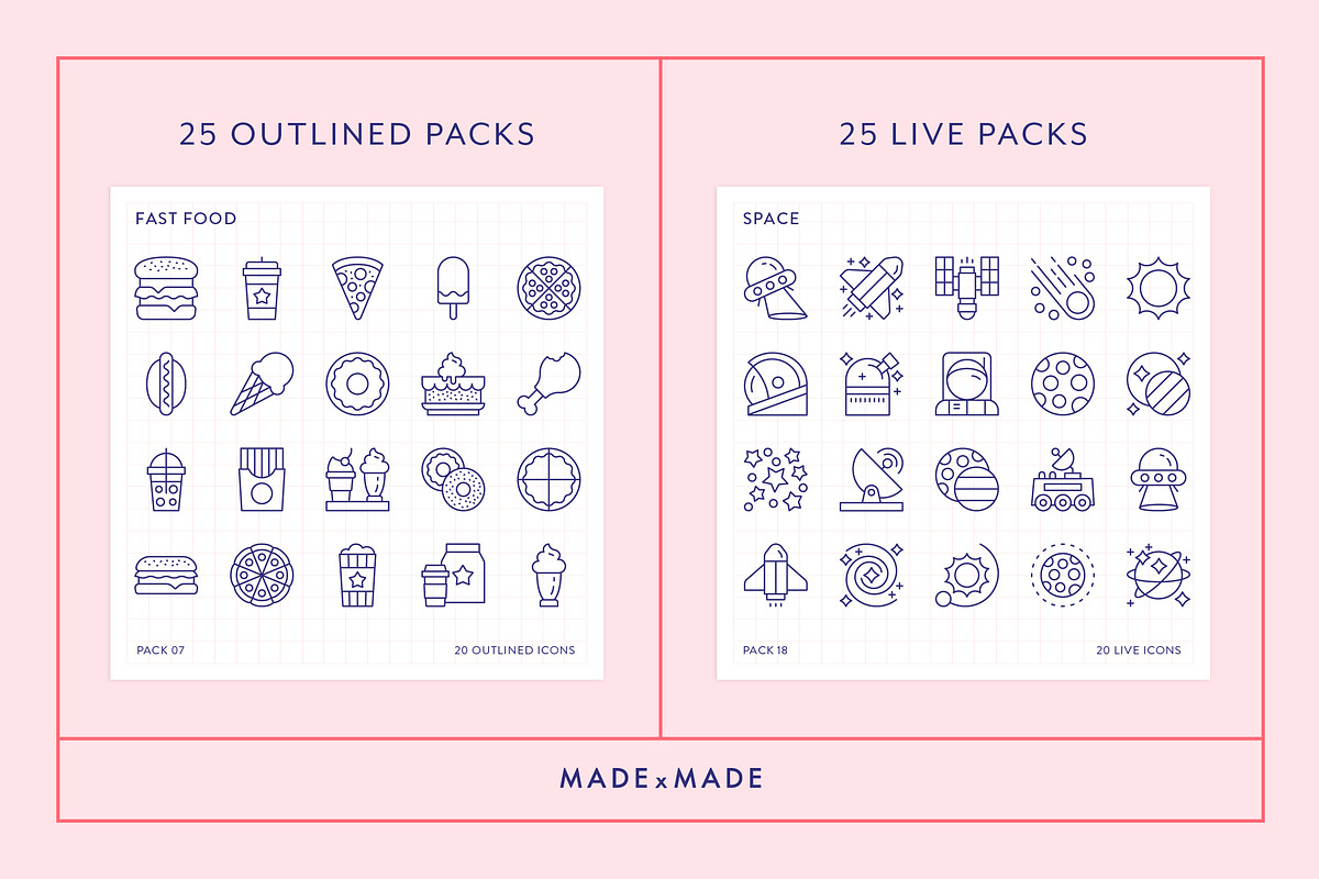 Mega Bundle Vol 3 Line Icons, an Outline Icon by Made by Made (Photo 4 of 10)