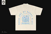 Floral Book Lover, T-shirt Design, a Graphic by shaondesigns (Thumbnail 4 of 4)