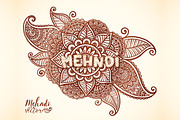 20 Indian mehndy style elements, a Pattern Graphic by Art of Sun (Thumbnail 5 of 7)