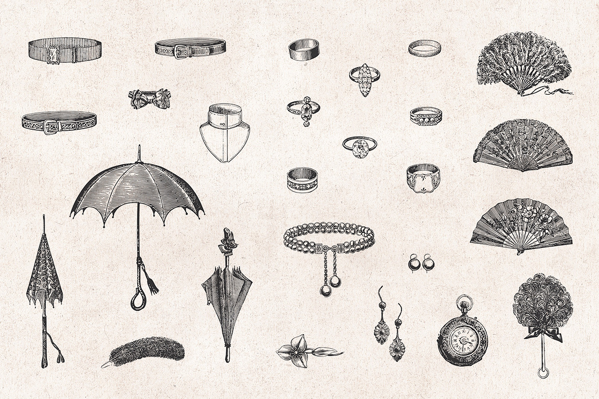 Ladies' Fashion Engravings, an Illustration by Graphic Goods (Photo 7 of 9)