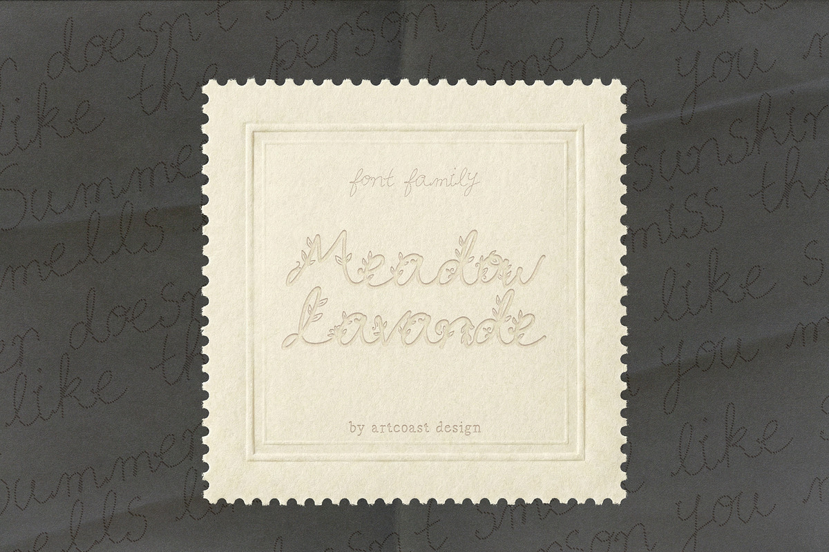 Meadow Lavande - Romantic Font, a Handwritten Font by nadispasibenko (Photo 2 of 13)